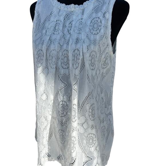 Women’s sleeveless top, 18" armpit to armpit, lace - Picture 2 of 11